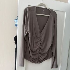 Gap XXl long sleeve ruched top